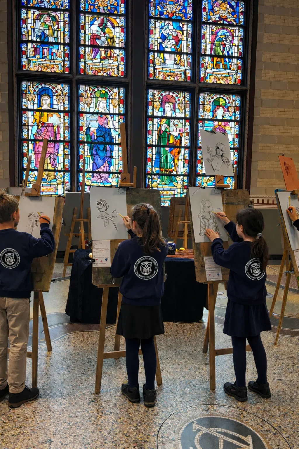Tekenen bij glas-in-lood